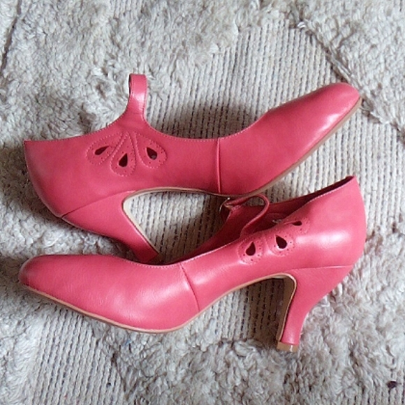 I love Billy MENDY  Retro style Heels 39 - Picture 3 of 13